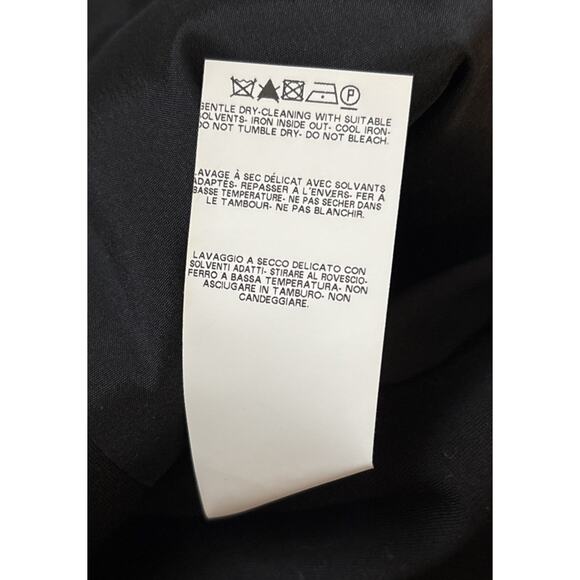 Save the Queen Italy Faux Leather Jacket Womens Medium Black Faux Fur Geometric - Picture 13 of 13